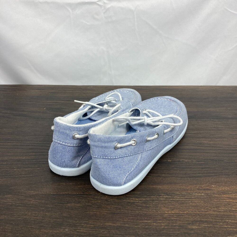 canvas casuals blue boat shoe - Picture 3 of 4